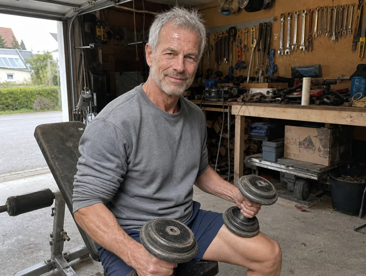 Week 4: weight bench in the garage